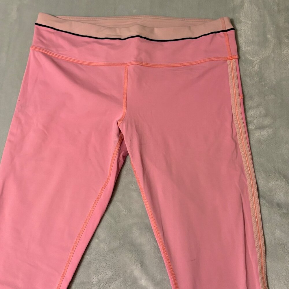 Lululemon Run Pace Tight 25" Bleached Coral Athletic Leggings Zip Pocket Size 8 - Picture 2 of 9